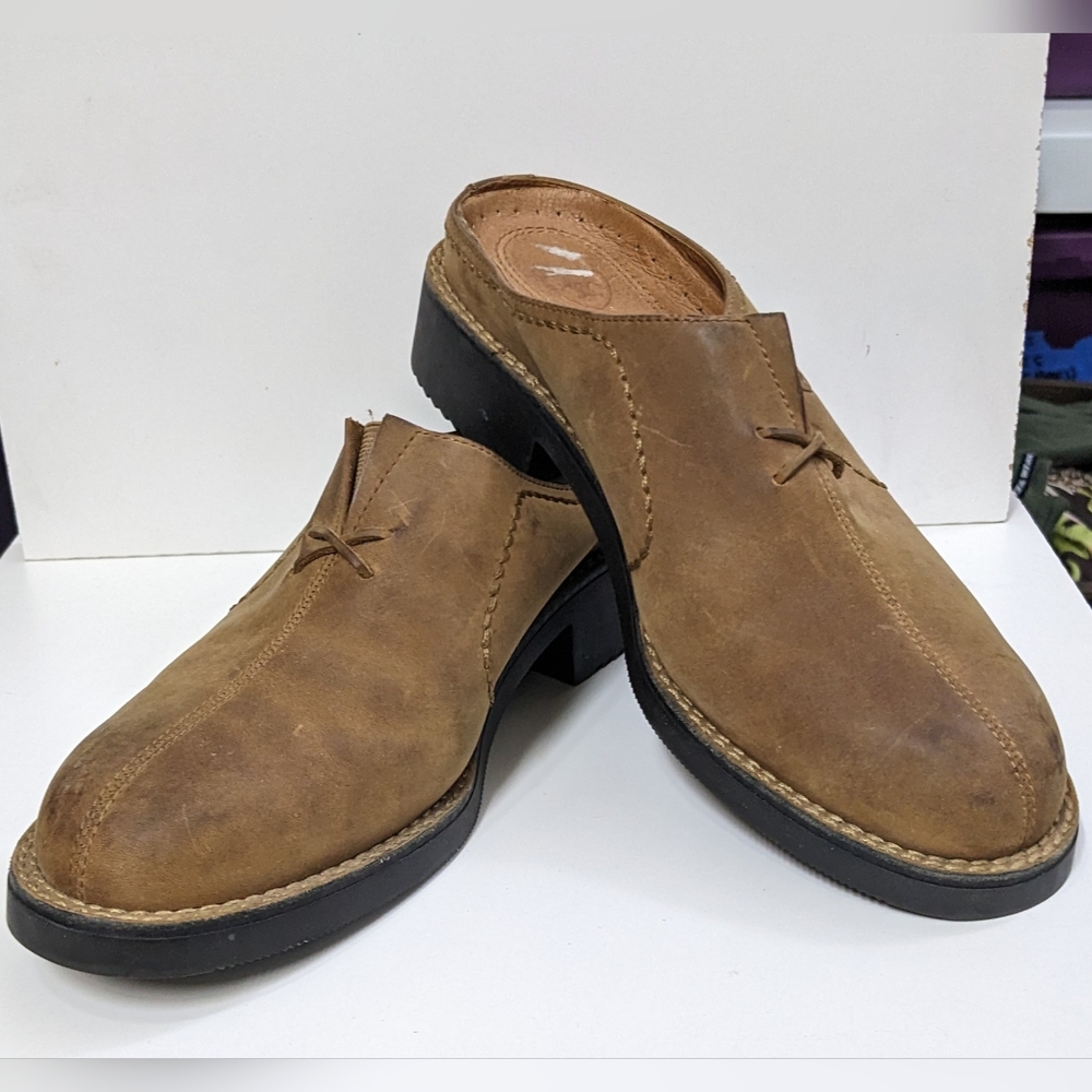 Ariat Shoes Womens 8 Mule Slip On Clog Comfort Brown Leather 59326